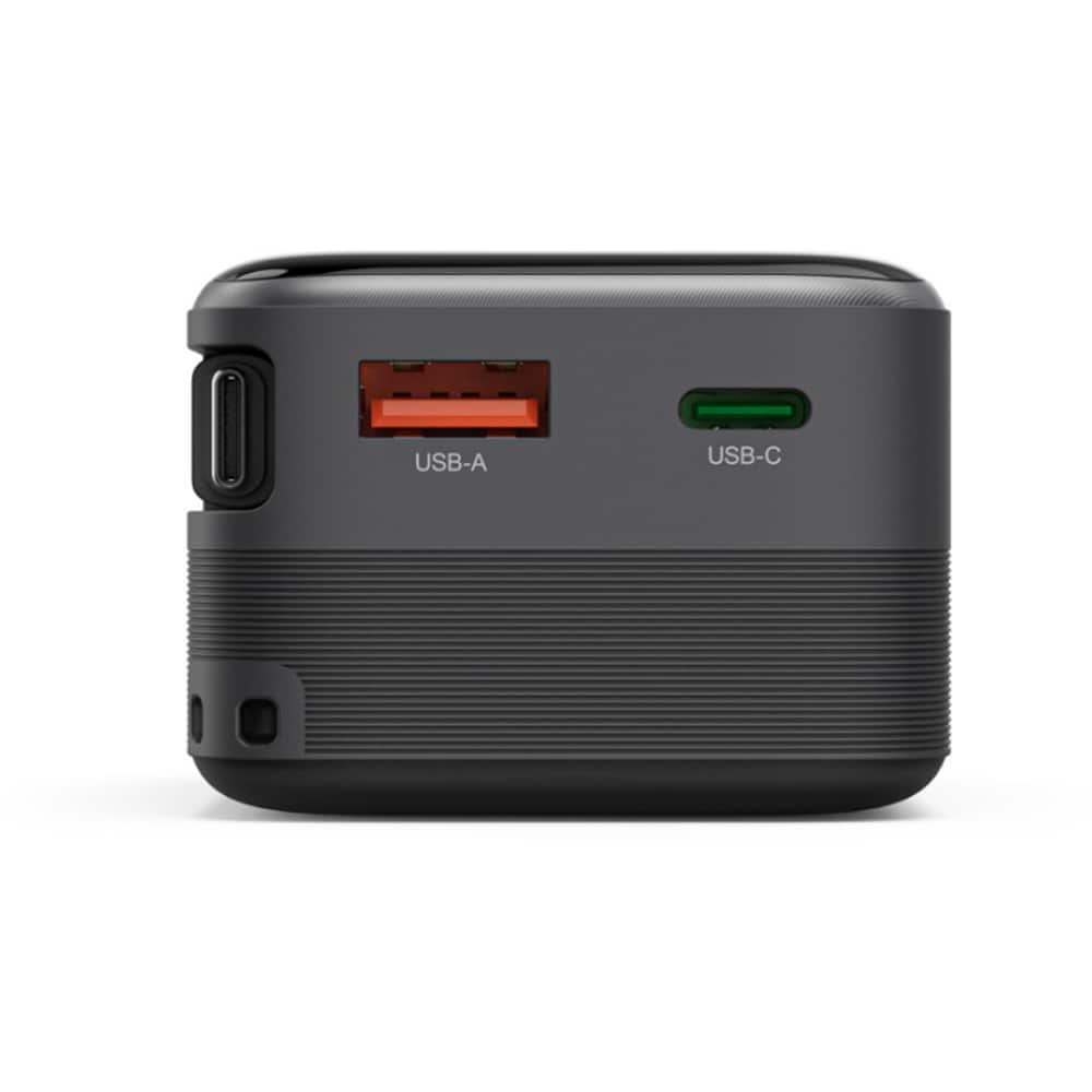 Baterie externa HAMA Roll Up 20 201785, 20000 mAh, 1x USB-C, 1x USB-A, negru