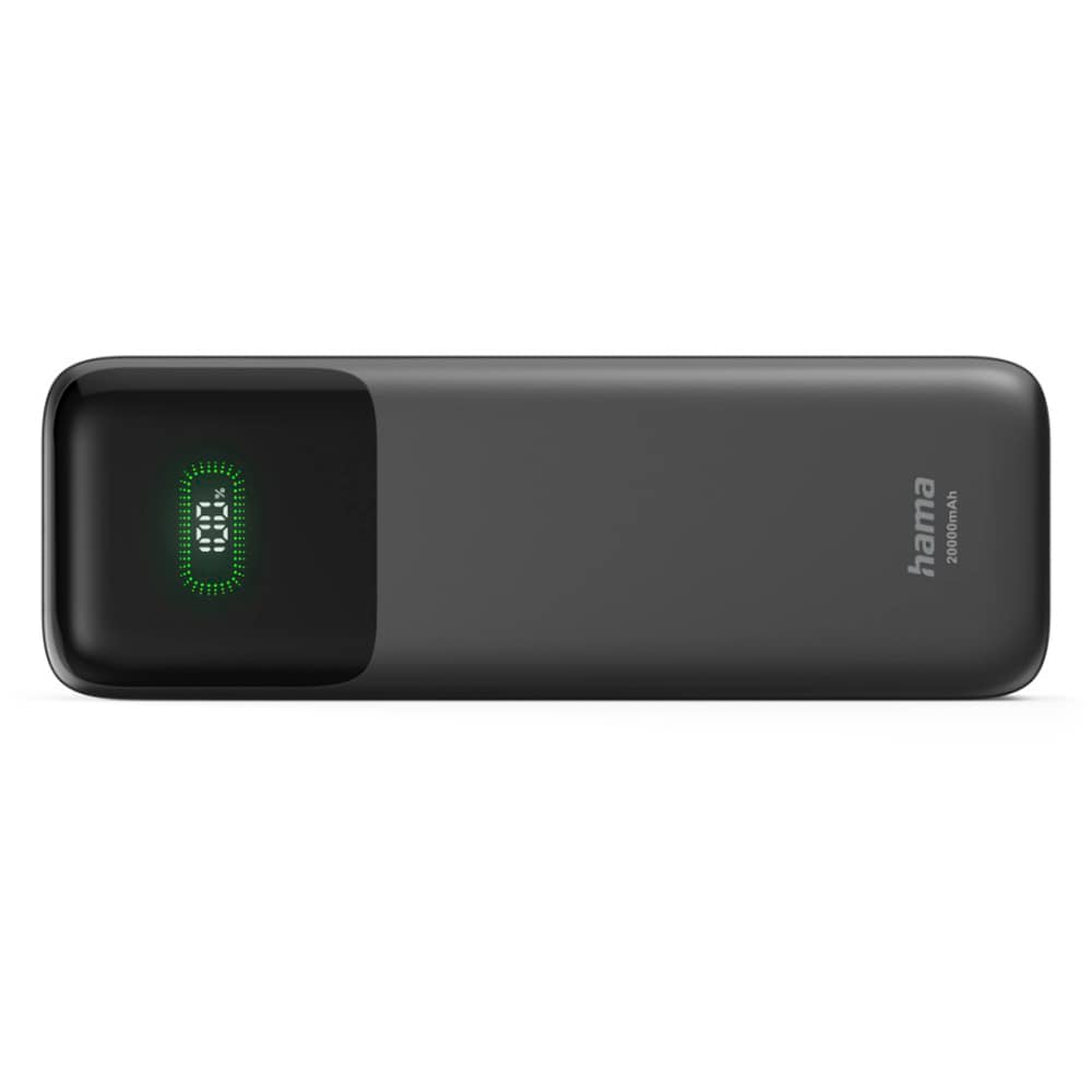 Baterie externa HAMA Roll Up 20 201785, 20000 mAh, 1x USB-C, 1x USB-A, negru