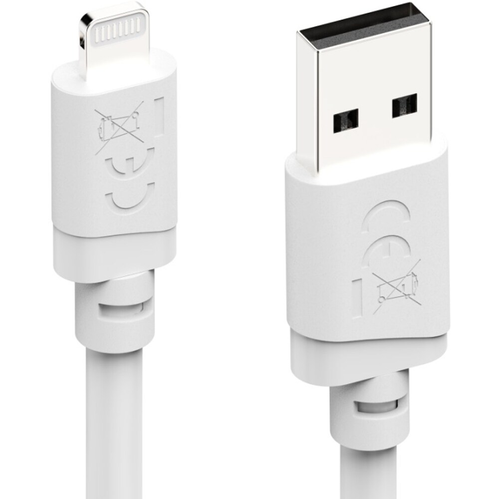 Cablu date HAMA 201801, USB-A - Lightning, 2m, alb