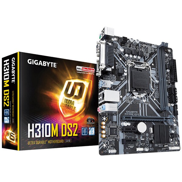 Placa de baza GIGABYTE H310M DS2, socket 1151, 2xDDR4, 4xSATA3