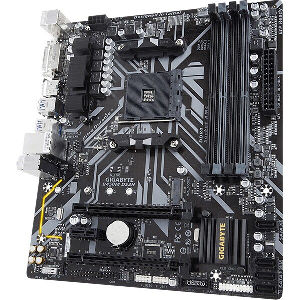 Placa de baza GIGABYTE B450M DS3H, Socket AM4, micro-ATX