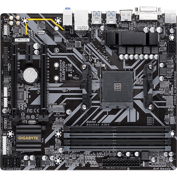 Placa de baza GIGABYTE B450M DS3H, Socket AM4, micro-ATX