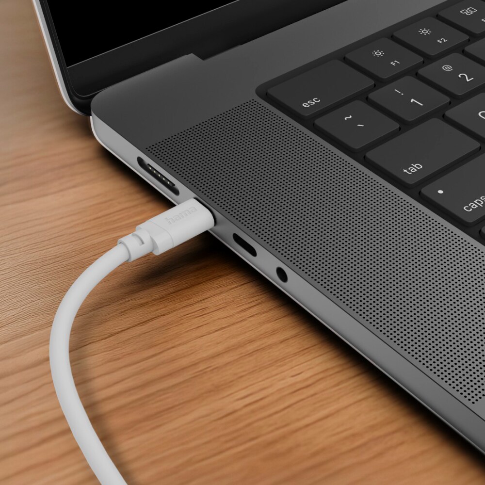Cablu date HAMA 201816, USB-C - Lightning, 2m, alb