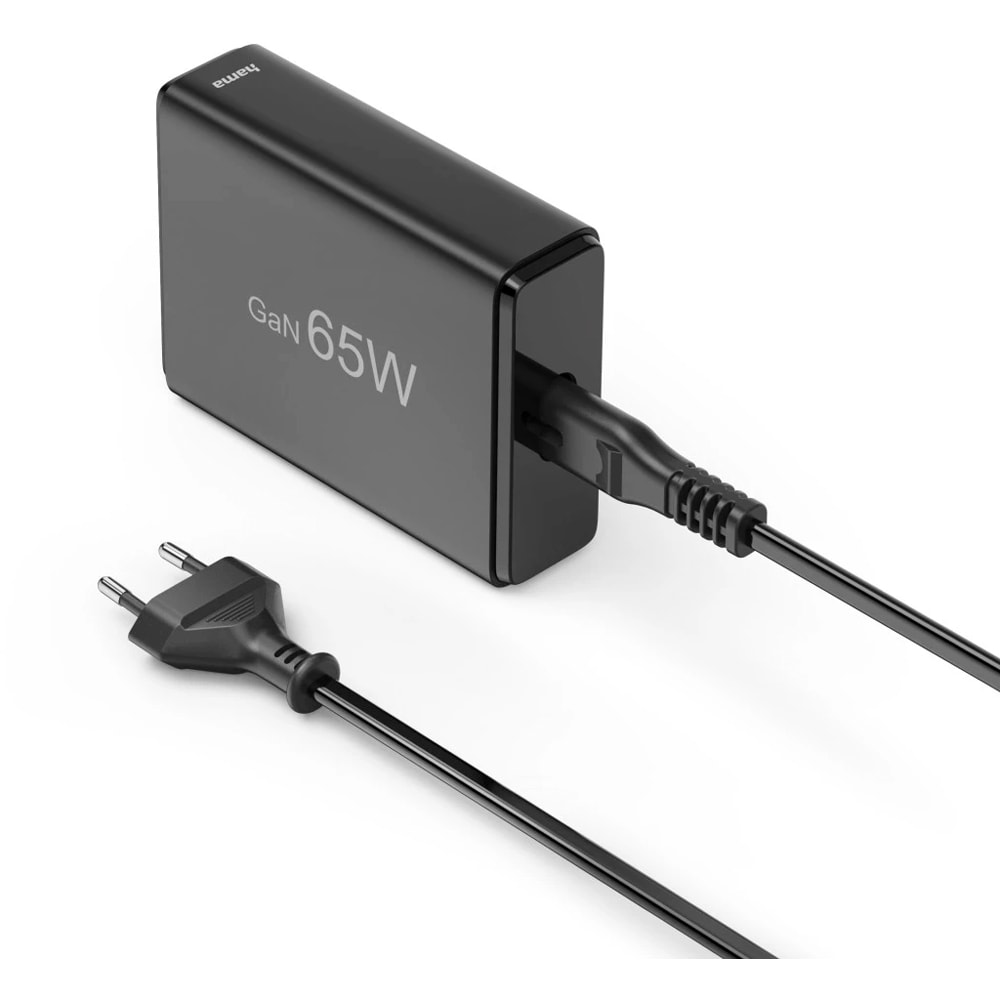 Statie incarcare HAMA 201979, 2x USB-C Power Delivery (PD) 65W, 2x USB-A, negru