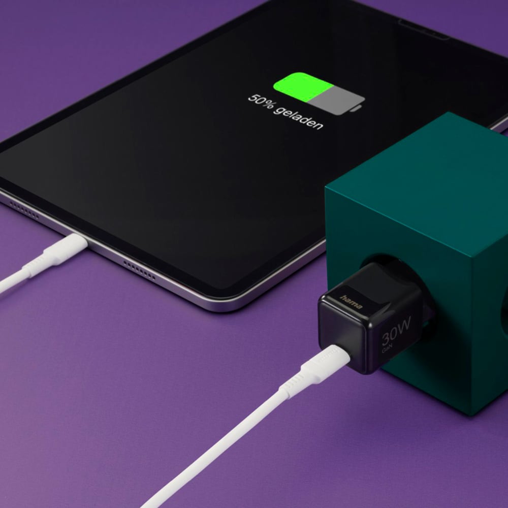 Incarcator retea HAMA 201986, 1x USB-C Power Delivery (PD) 30W, negru