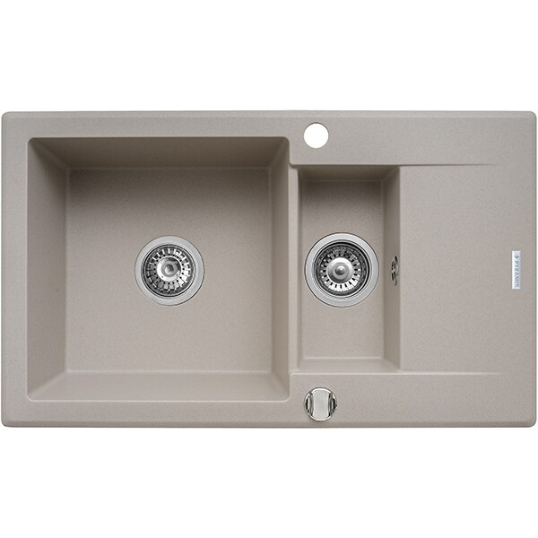 Pachet chiuveta PYRAMIS Extra Smart, compozit granit + baterie, bej