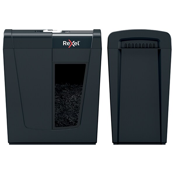 Distrugator documente manual REXEL SECURE X10, 10 coli, 18l, Cross-Cut, negru