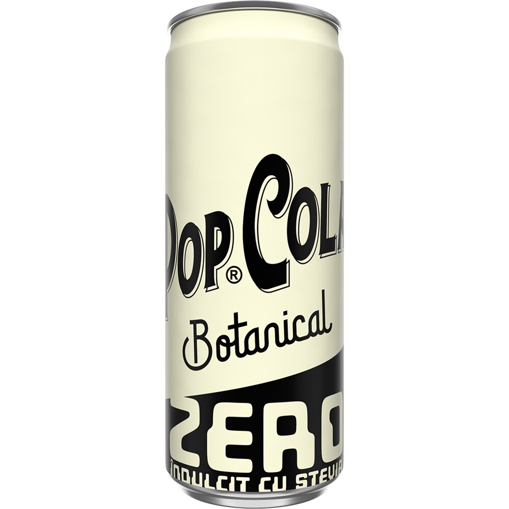 Bautura racoritoare carbogazoasa POPCOLA Botanical Zero bax 0.33L x 24 doze