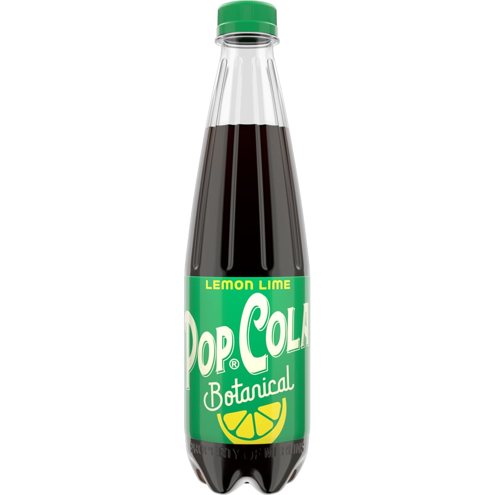 Bautura racoritoare carbogazoasa POPCOLA Botanical Lemon Lime bax 0.5L x 12 sticle