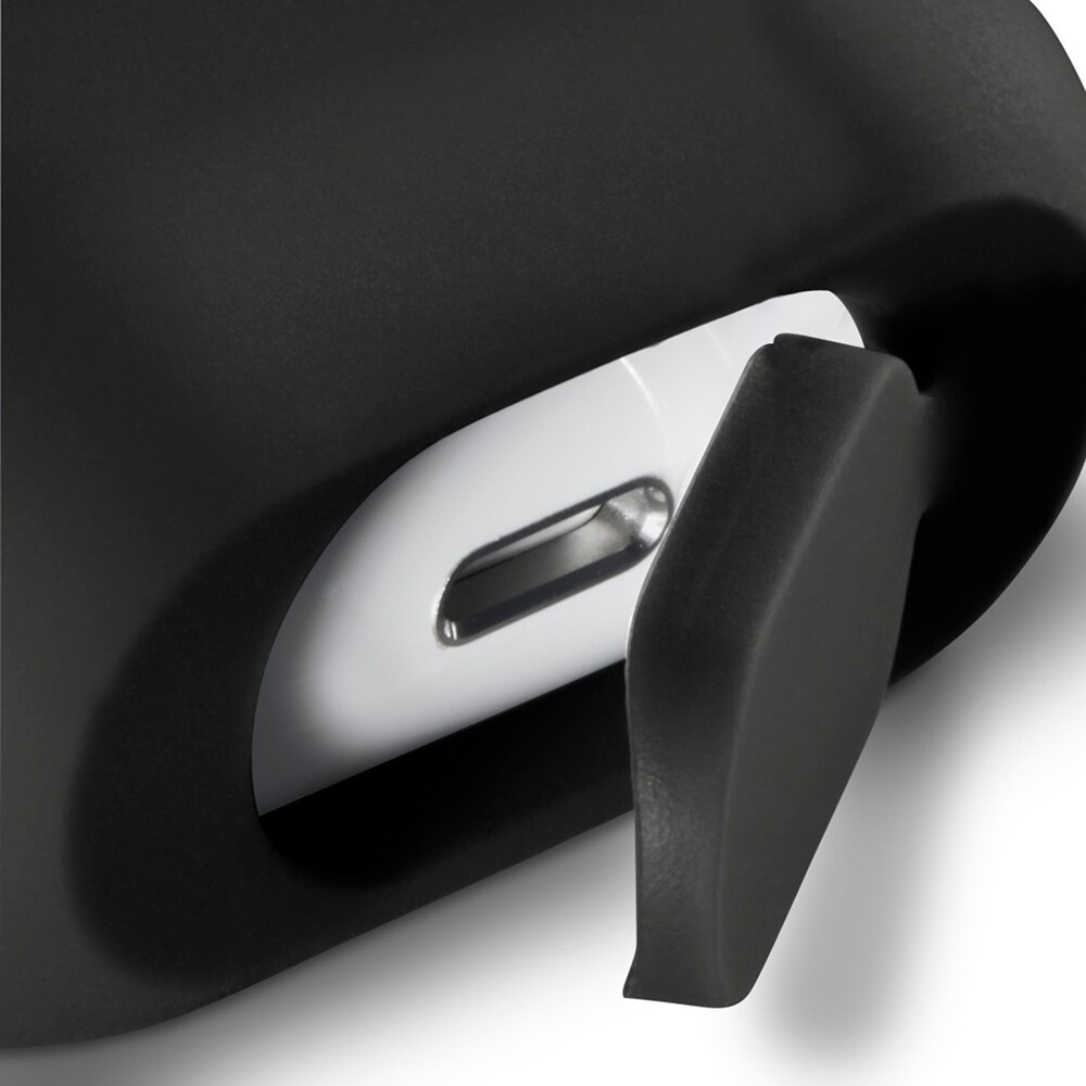 Husa pentru Apple AirPods 1st/2nd Gen HAMA Fantastic Feel, negru