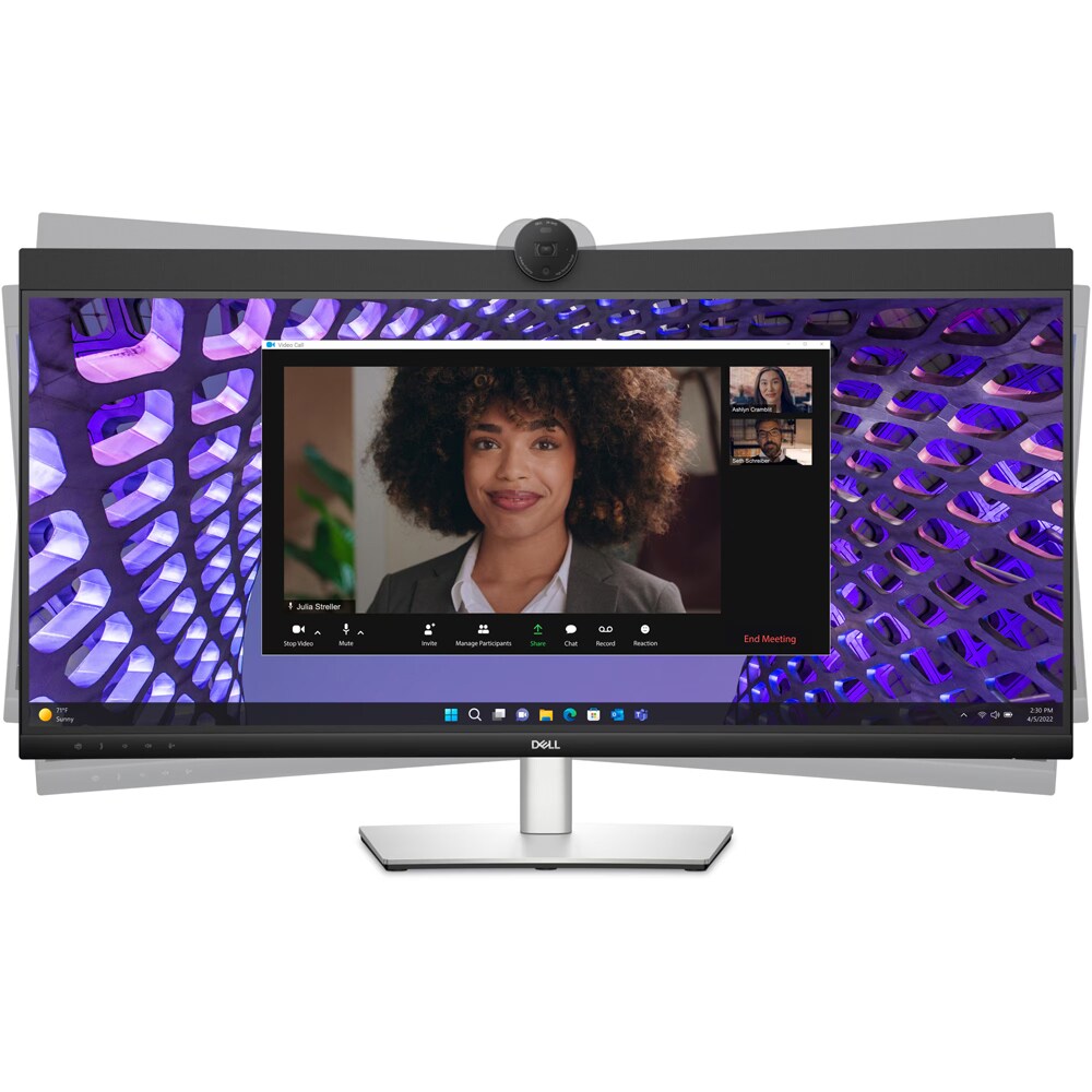 Monitor curbat LED IPS Dell Pro P3424WEB, 34", WQHD, 60Hz, USB-C, ComfortView Plus, negru