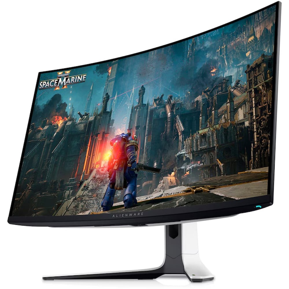 Monitor Gaming curbat QD-OLED Dell Alienware AW3225QF, 31.6", 4K UHD, 240Hz, AMD FreeSync Premium, HDR, negru
