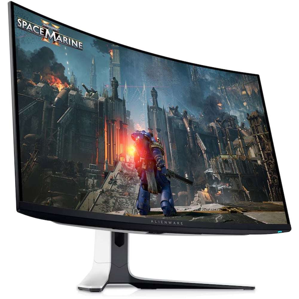 Monitor Gaming curbat QD-OLED Dell Alienware AW3225QF, 31.6", 4K UHD, 240Hz, AMD FreeSync Premium, HDR, negru