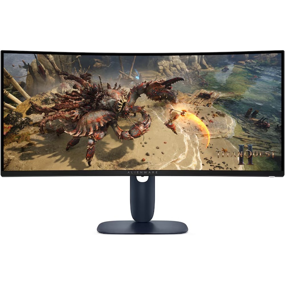 Monitor Gaming curbat LED VA Dell Alienware AW3425DWM, 34", WQHD, 180Hz, AMD FreeSync, HDR, negru