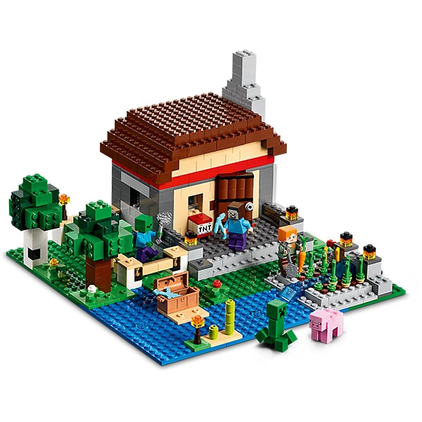 LEGO Minecraft: Cutie de crafting 3.0 21161, 8 ani+, 564 piese