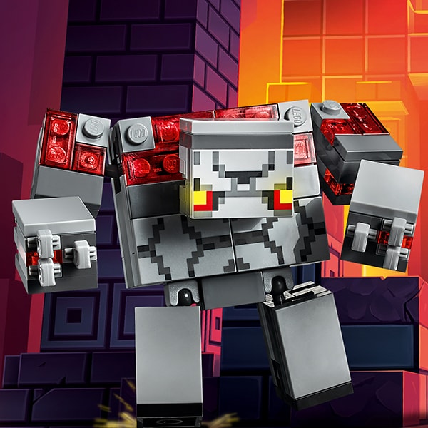 LEGO Minecraft: Batalia pentru piatra rosie 21163, 8 ani+, 504 piese