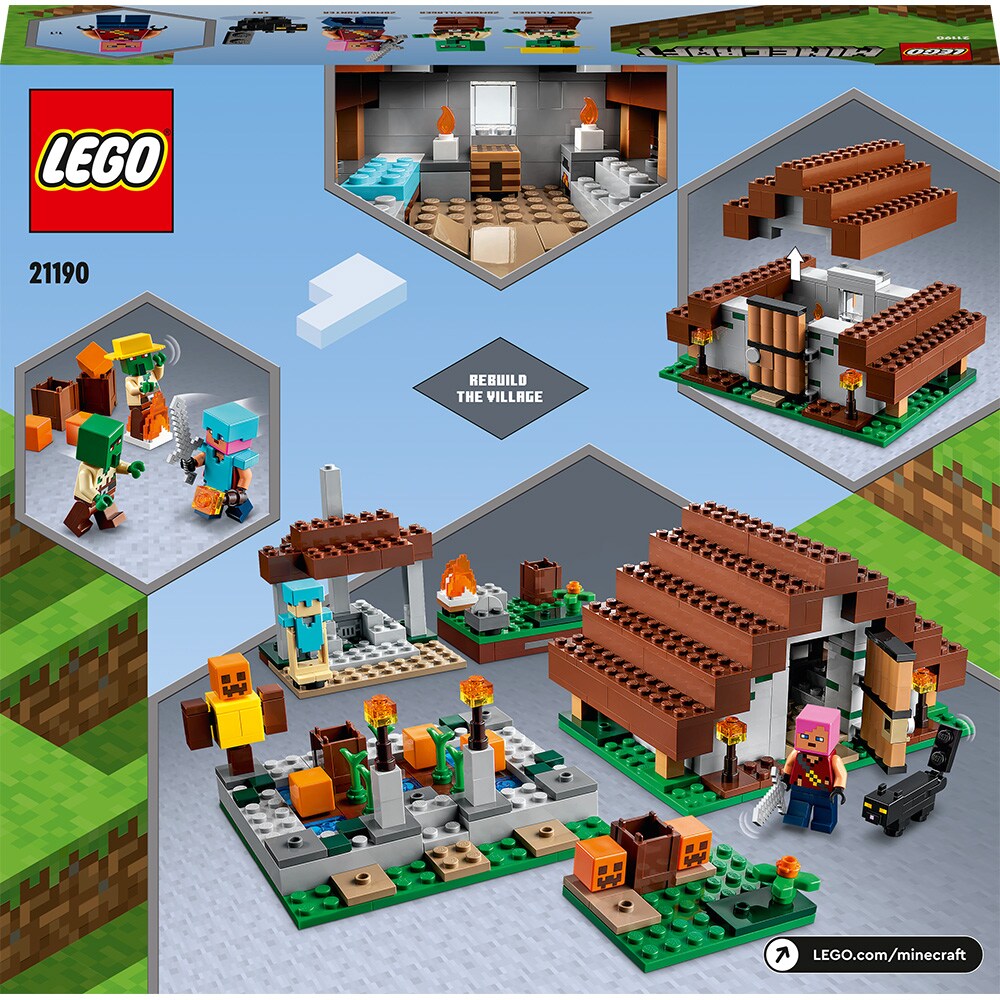 LEGO Minecraft: Satul parasit 21190, 8 ani+, 422 piese