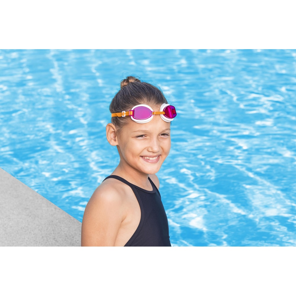 Ochelari de inot pentru copii BESTWAY Aqua Burst Essential, 7 ani+, cu strat UV, 1 buc