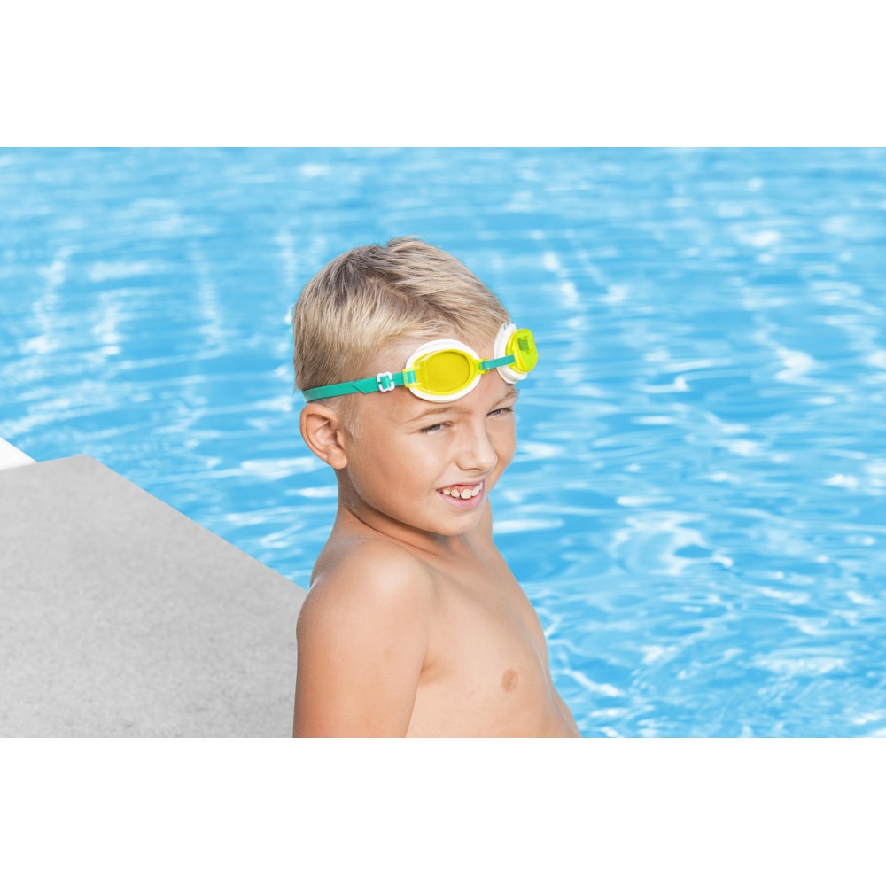 Ochelari de inot pentru copii BESTWAY Aqua Burst Essential, 7 ani+, cu strat UV, 1 buc
