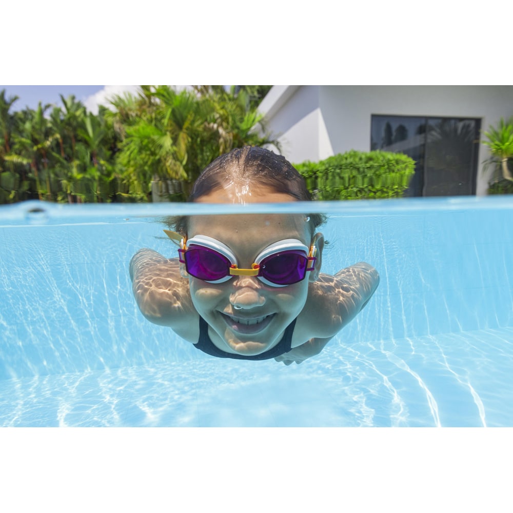Ochelari de inot pentru copii BESTWAY Aqua Burst Essential, 7 ani+, cu strat UV, 1 buc