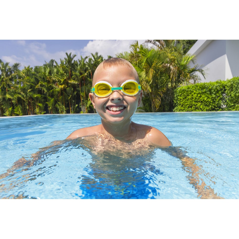 Ochelari de inot pentru copii BESTWAY Aqua Burst Essential, 7 ani+, cu strat UV, 1 buc