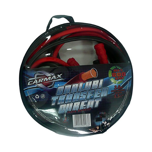 Set cabluri de pornire CARMAX 21220, 600A, 2.6m