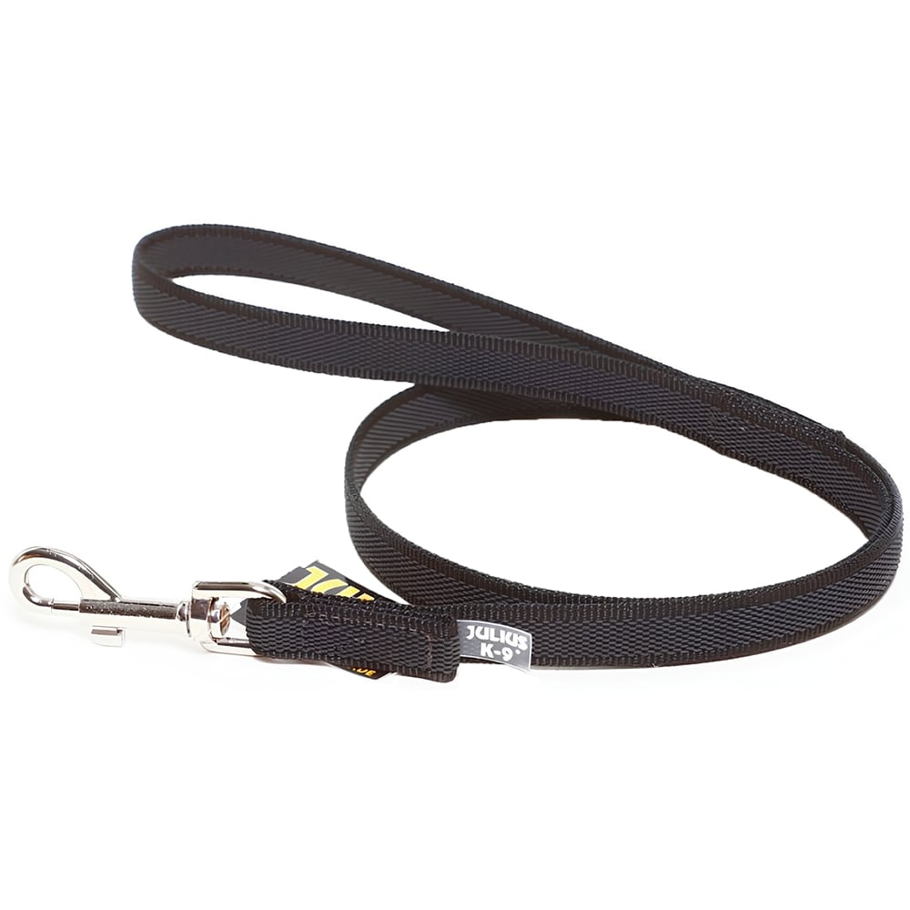Lesa simpla caini JULIUS K-9 Color & Gray, marimea M, 120 cm, negru