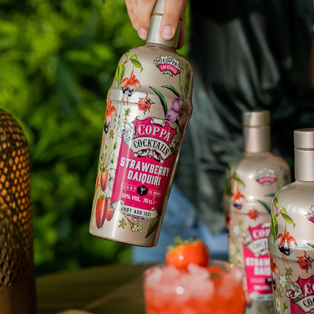 Cocktail cu alcool Coppa Cocktails Strawberry Daiquiri, 0.7L