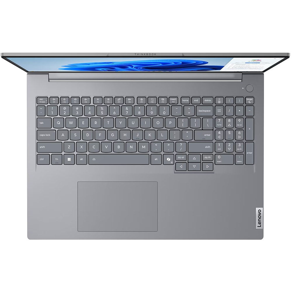 Laptop LENOVO ThinkBook 16 G8 IAL, Intel Core Ultra 5 135H pana la 4.6GHz, 16" WUXGA, 16GB, SSD 512GB, Intel Arc Graphics, Free DOS, Arctic Grey