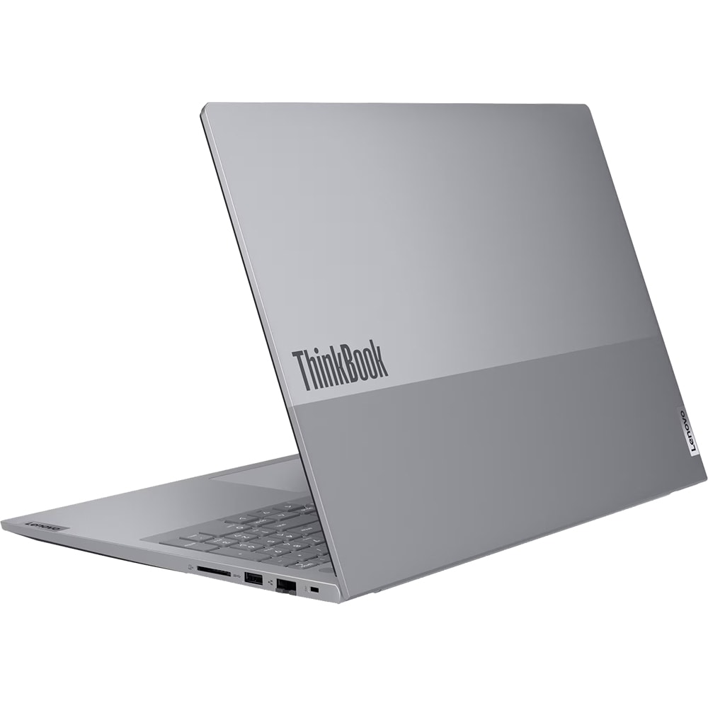 Laptop LENOVO ThinkBook 16 G8 IAL, Intel Core Ultra 5 135H pana la 4.6GHz, 16" WUXGA, 16GB, SSD 512GB, Intel Arc Graphics, Free DOS, Arctic Grey