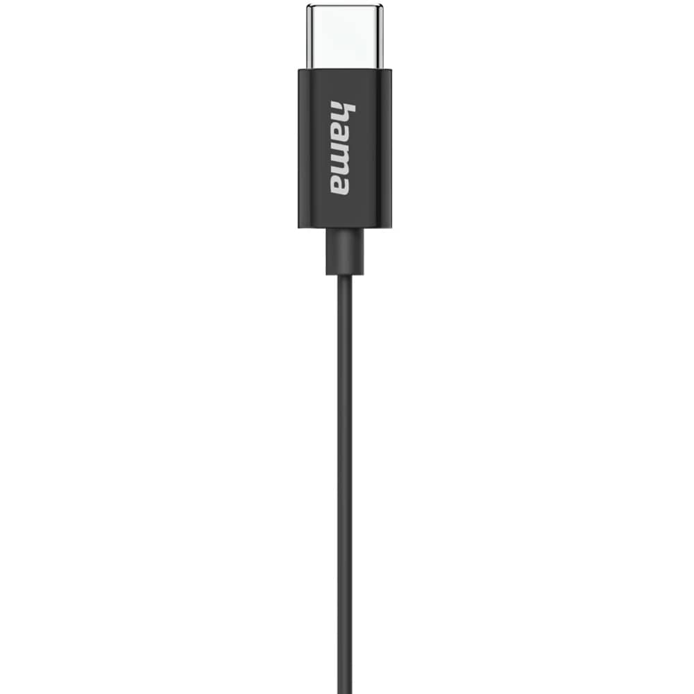 Casti HAMA Classy, Cu Fir, In-Ear, Microfon, USB-C, negru
