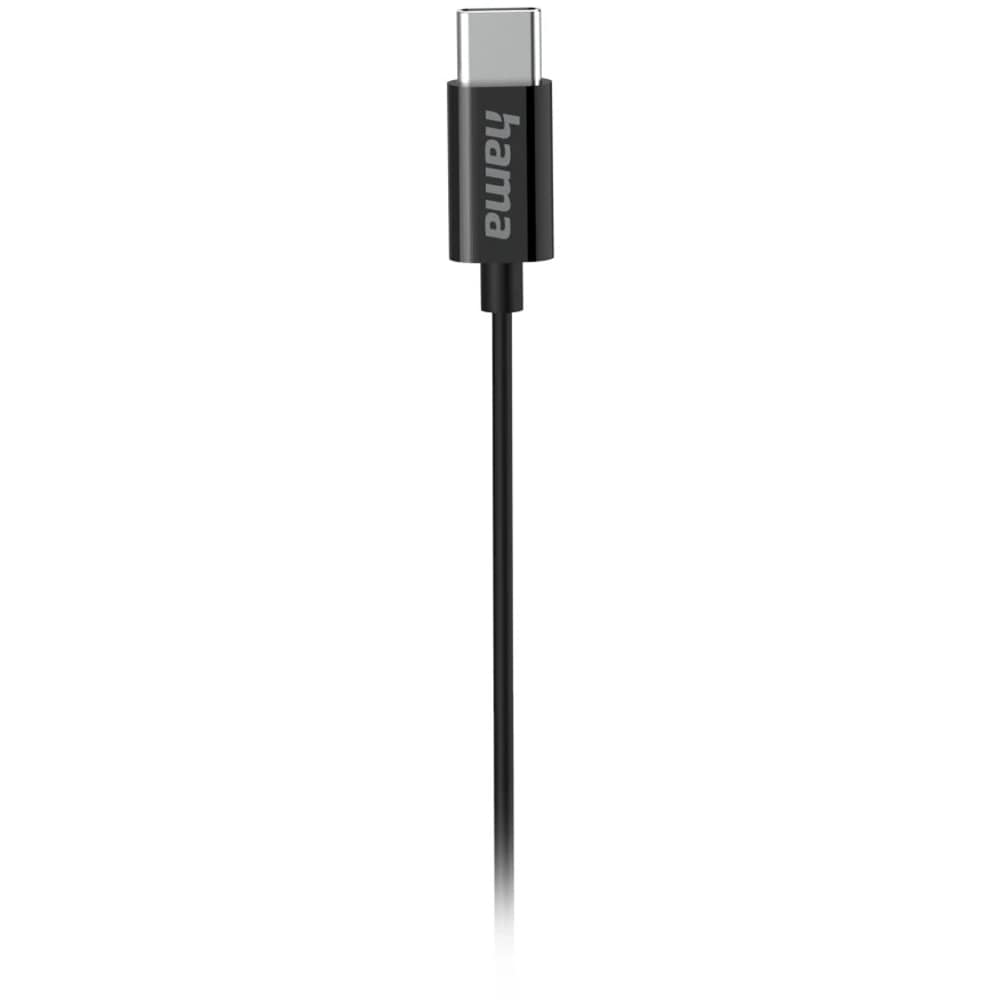 Casti HAMA Curly 221794 , Cu Fir, In-Ear, Microfon, USB-C, negru