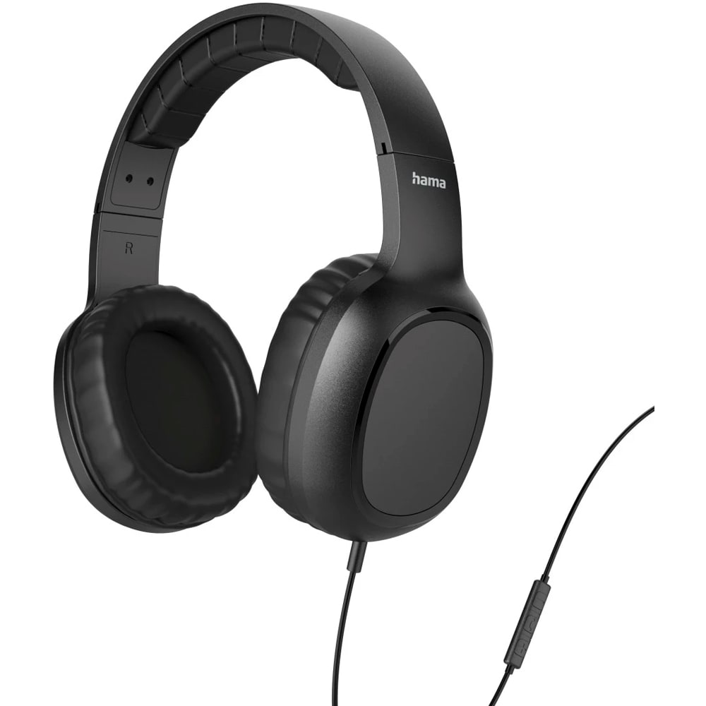 Casti HAMA Fun C, Cu Fir, On-Ear, Microfon, USB-C, negru