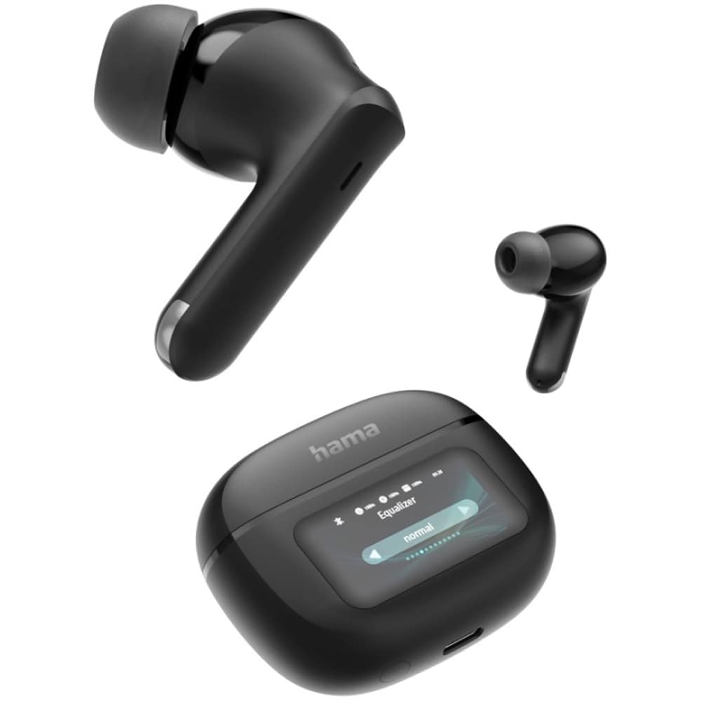 Casti HAMA Spirit Touch, True Wireless, Bluetooth, In-Ear, Microfon, Noise Cancelling, negru
