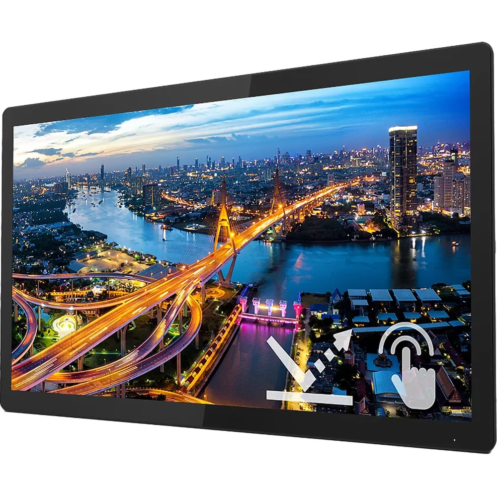 Monitor LED IPS PHILIPS 222B1TFL, 21.5" Full HD Touch, 60 Hz, negru