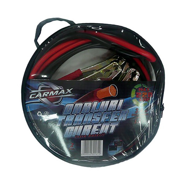 Set cabluri de pornire CARMAX 21218, 220A, 2.4m