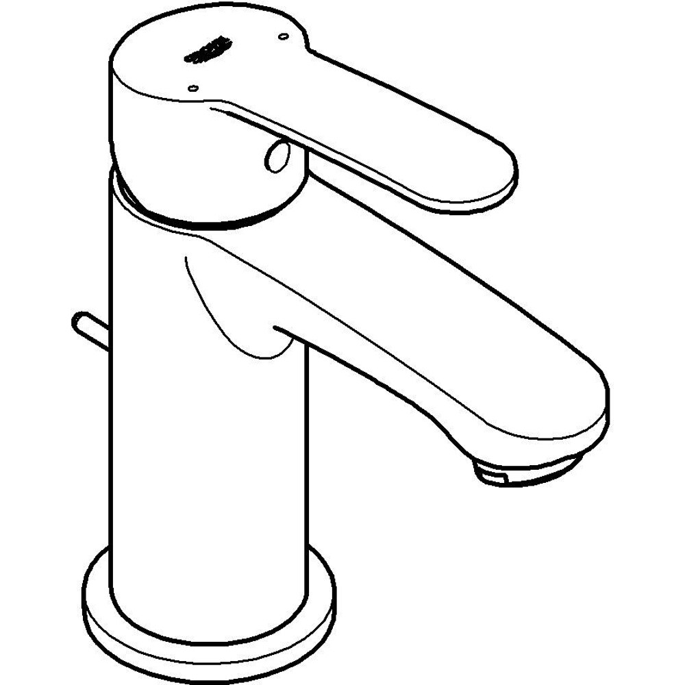 Baterie lavoar GROHE Eurostyle 23037002, marimea M, alama, crom