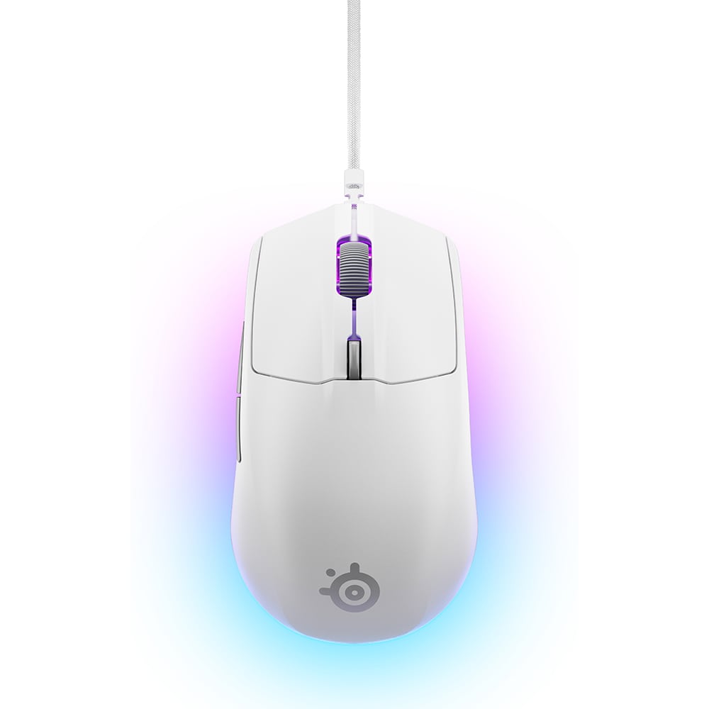 Mouse Gaming STEELSERIES Rival 3 Gen 2, 8500 dpi, alb