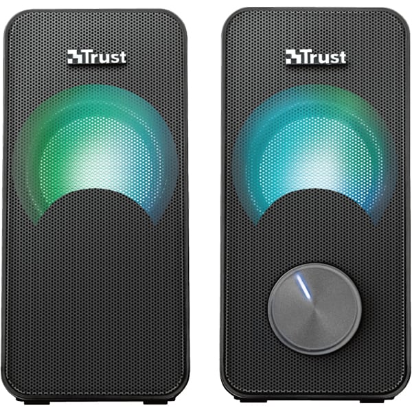 Boxe TRUST Arys Compact 23120, 2.0, 6W, RGB, negru