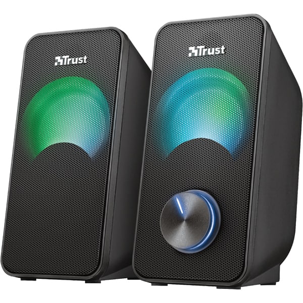 Boxe TRUST Arys Compact 23120, 2.0, 6W, RGB, negru