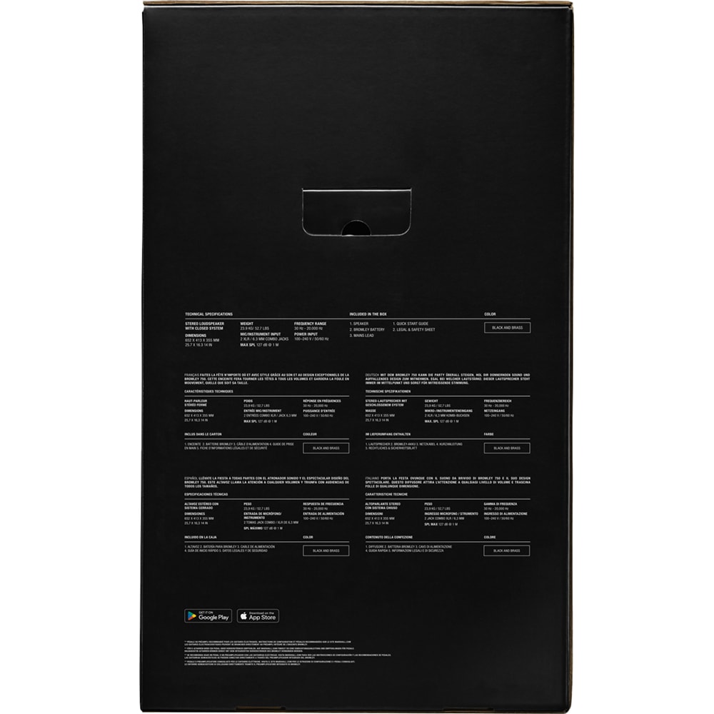 Boxa MARSHALL Bromley 750, 442W, Bluetooth, negru