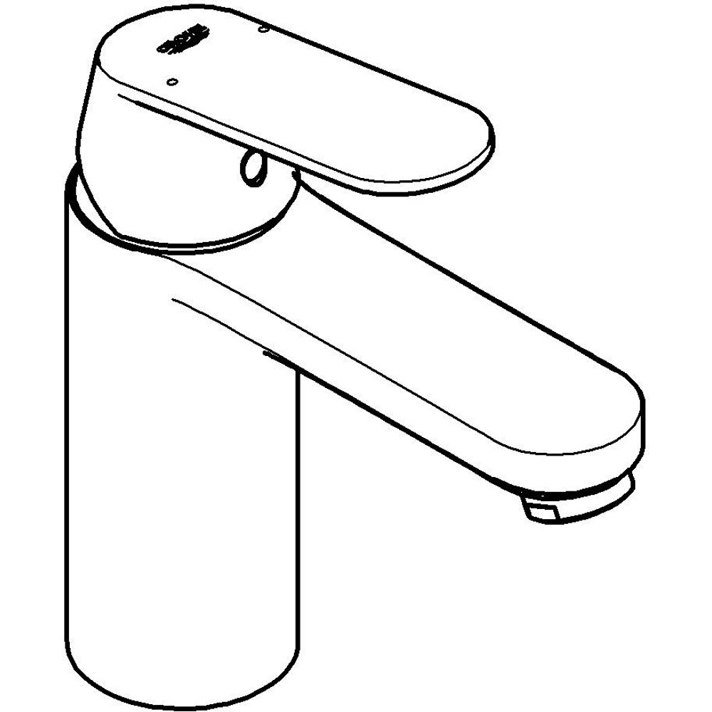 Baterie lavoar GROHE Eurosmart Cosmopolitan 23327000, marimea M, alama, crom