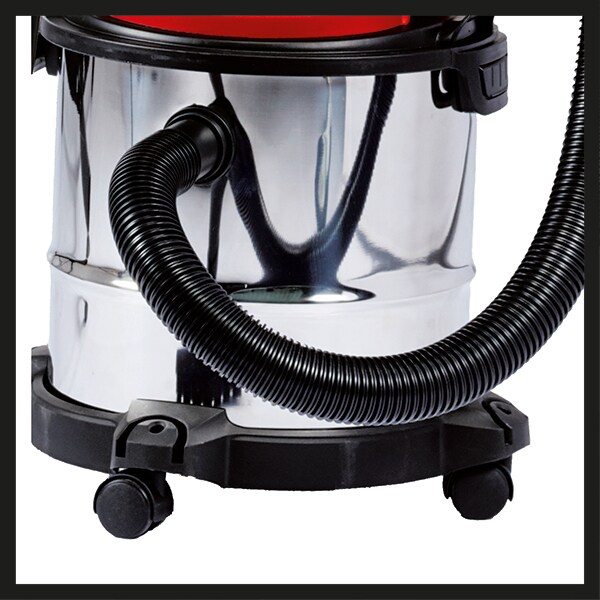 Aspirator umed/uscat EINHELL TC-VC 1812 S, 12l, 1250W, 78dB, argintiu-rosu
