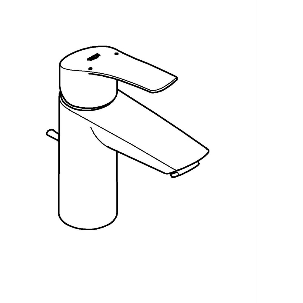 Baterie lavoar GROHE Eurosmart 23456003, alama, crom