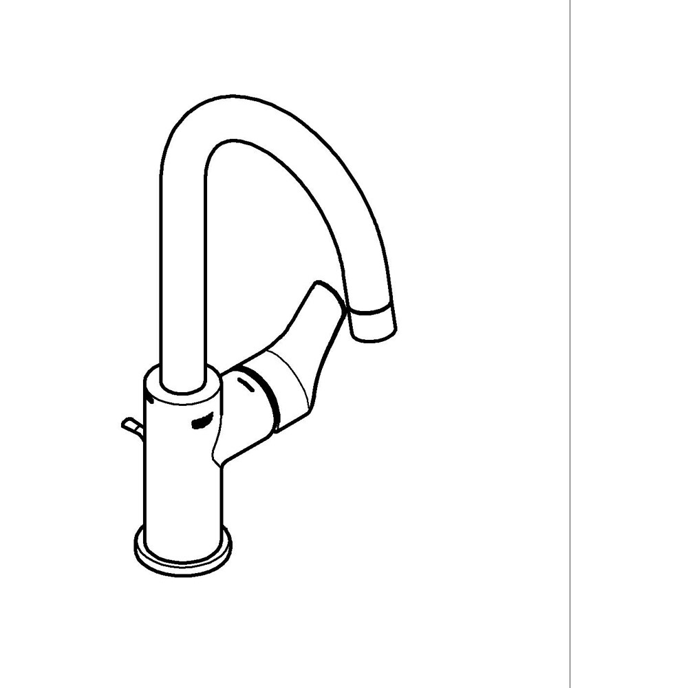 Baterie lavoar GROHE Eurosmart 23537003, marimea L, alama, crom