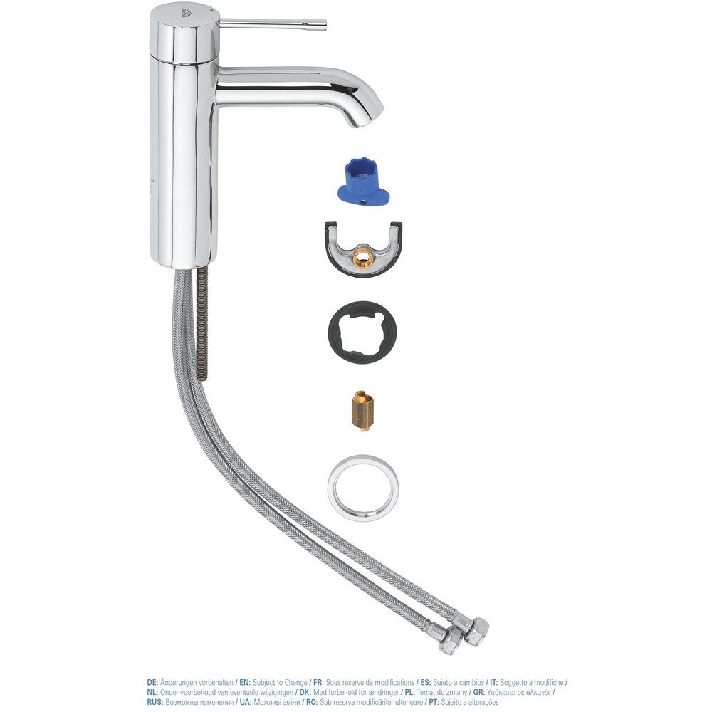 Baterie lavoar GROHE Essence 23590001, marimea M, alama, crom