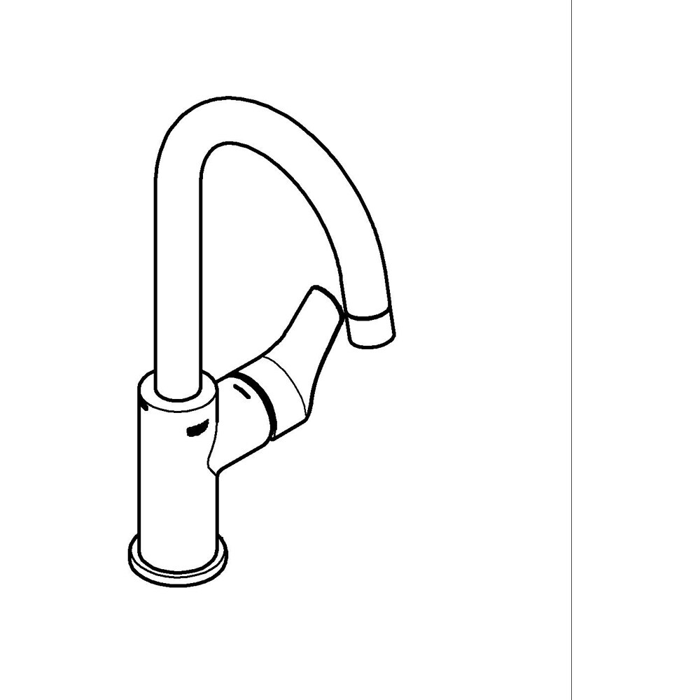 Baterie lavoar GROHE Eurosmart 23970003, marimea L, alama, crom