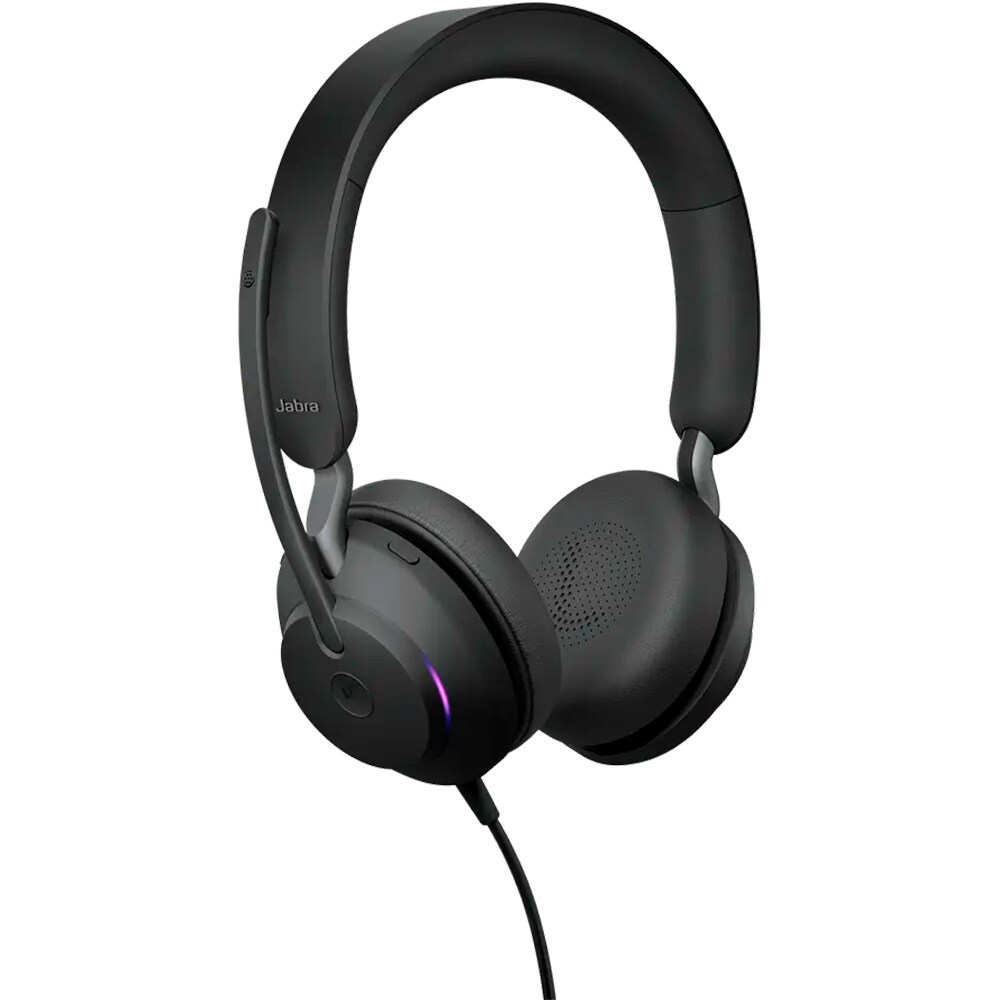 Casti teleconferinta JABRA Evolve2 40 SE MS, Stereo, USB-A, USB-C, negru