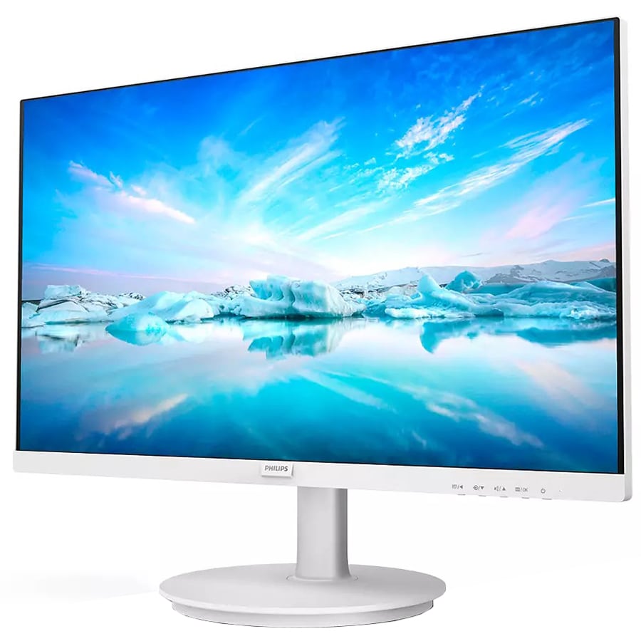 Monitor LED IPS PHILIPS 241V8AW, 23.8", Full HD, 75Hz, Adaptive sync, alb