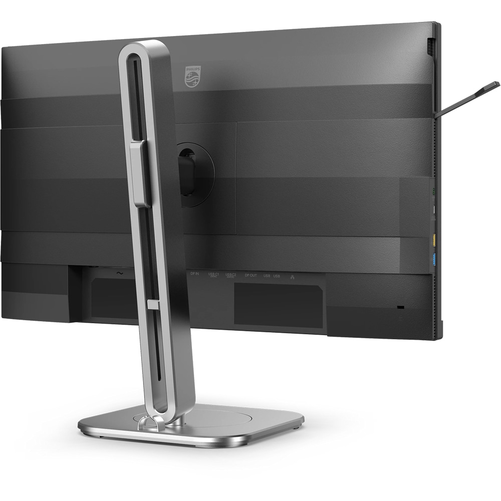 Monitor LCD IPS PHILIPS 24B2G5301/00, 23.8", Full HD, 100Hz, boxe, pivot, argintiu-negru